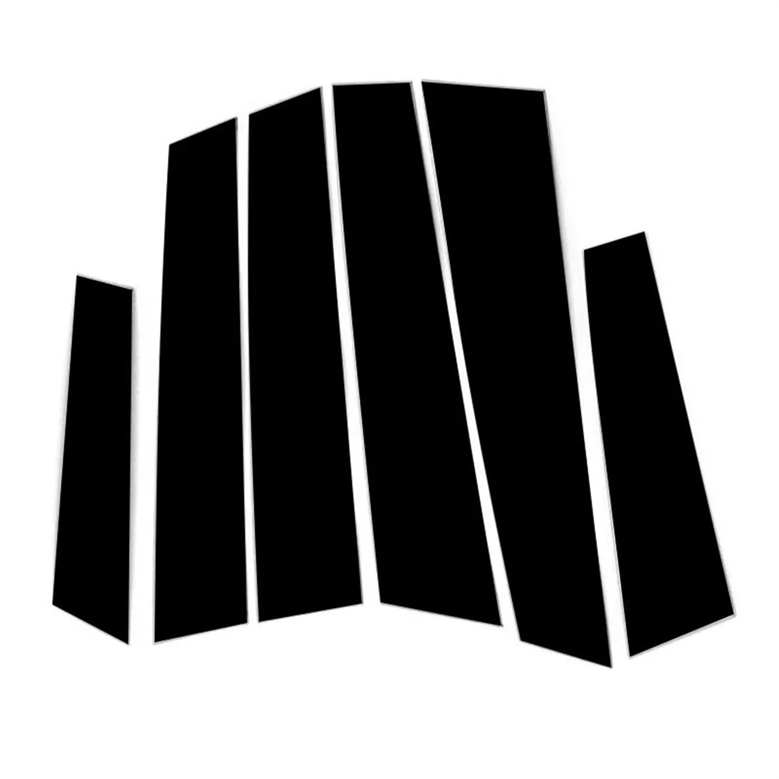 SAVHE Passend for Peugeot 3008 T84 2007–2016, glänzend schwarz, Säulenpfosten, Fensterverkleidung, Türseitenleiste, Aufkleber, Abdeckung, Außenzubehör von SAVHE