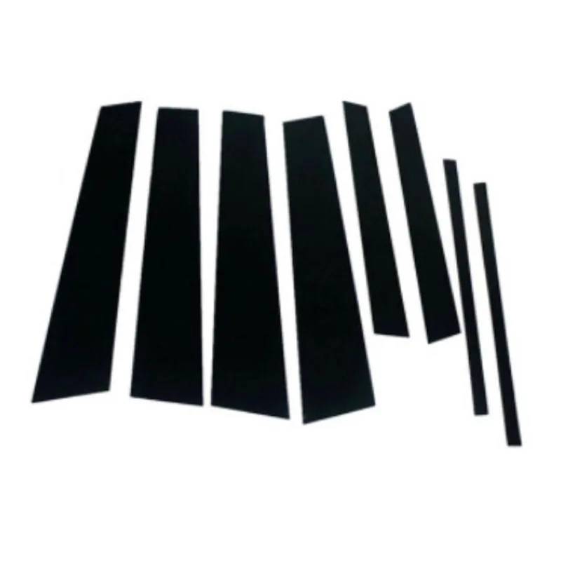 SAVHE Passend for VW Touran 1T 2004–2015, 2014, 2013, 2012, 2011, schwarz glänzend, Säulenpfosten, Türfensterverkleidung, BC-Säulenaufkleber von SAVHE