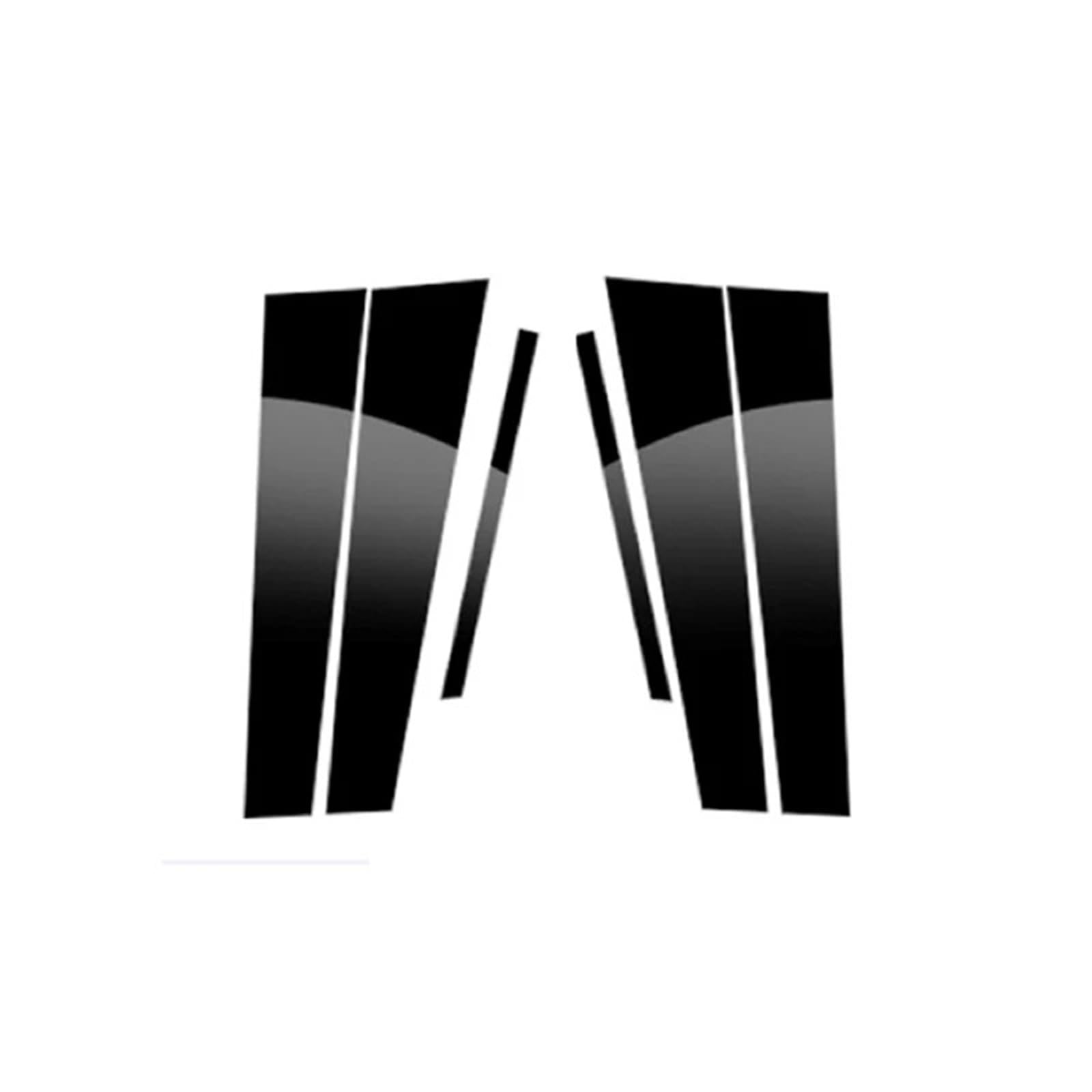 SAVHE Passend for Yaris XP150 5-Türer Schrägheck 2014–2023, glänzend schwarz, Säulenpfosten, Türverkleidung, Formabdeckung, Aufkleber, Zubehör von SAVHE