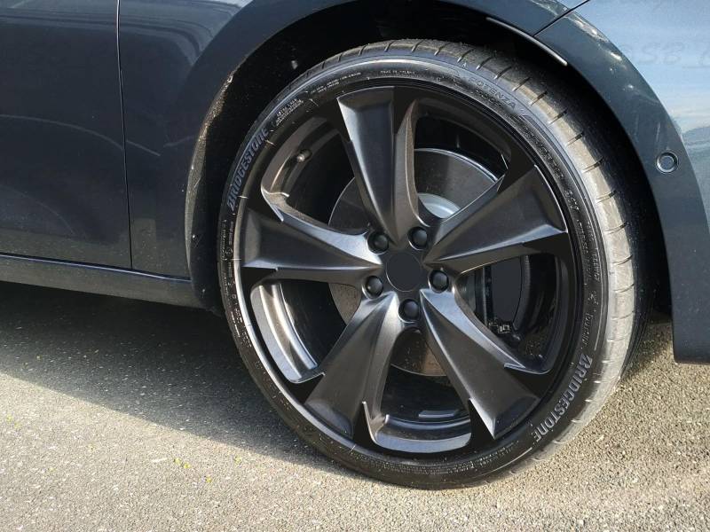 Felgen-Aufkleber passend für Seat Cupra LEON 8x19 Zoll ET49 Felgen (Schwarz) von SB CarDesign
