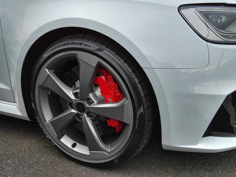 8-8,5x19 Zoll Felgen-Aufkleber für Audi RS3 8V 5-Arm ROTOR 2 Felgen Rim Decal (Anthrazit metallic) von SB CarDesign