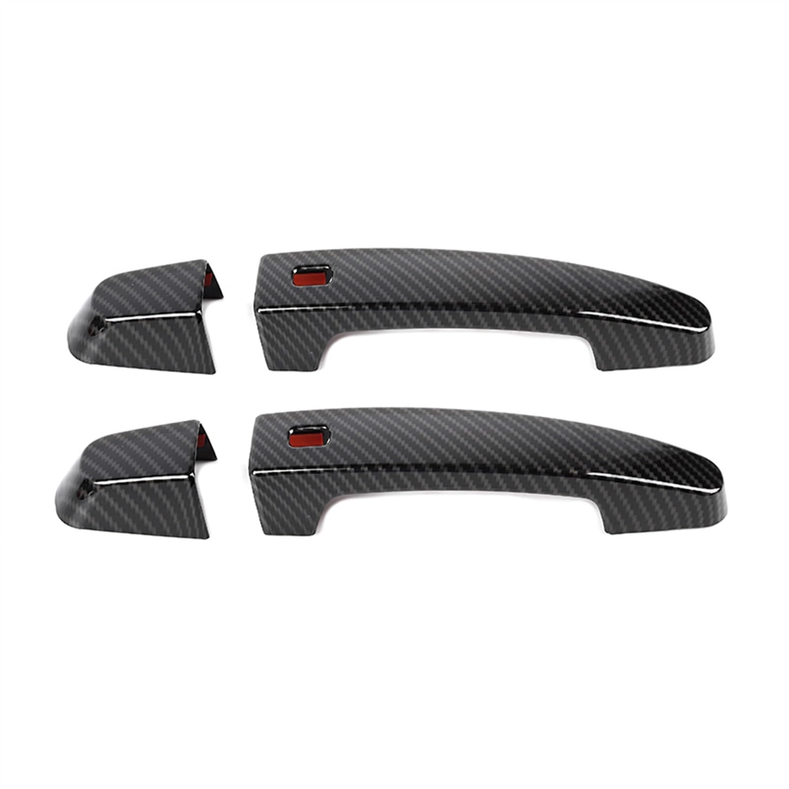 SBBLINWU Außen Türgriff Türöffner Kompatibel Mit Chevrolet Für Camaro 2016 2017 2018 2019 2020 2021 2022 2023 Autotürgriffschalenabdeckung Verkleidung Außenzubehör(Carbon Fiber Grain) von SBBLINWU