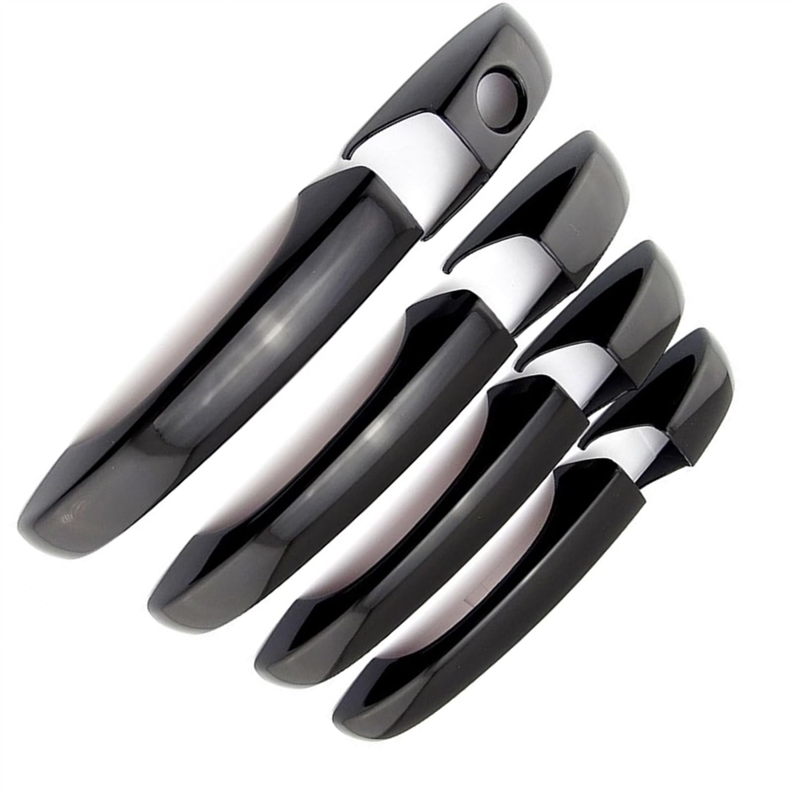 SBBLINWU Außen Türgriff Türöffner Kompatibel Mit Chrysler 300 300C 2007 2008 2009 2010 Auto-Außentürgriffschale Türgriff Dekorative Außenabdeckung Zubehör(Black) von SBBLINWU