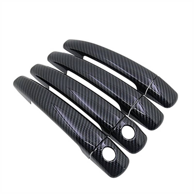 SBBLINWU Außen Türgriff Türöffner Kompatibel Mit Citroen Für Berlingo Für MK2 2009 2010 2011 2012 2013 2014 2015 2016 2017 2018 Auto-Außentürgriffabdeckung Dekorativ(4Handle 2 Keyhole) von SBBLINWU