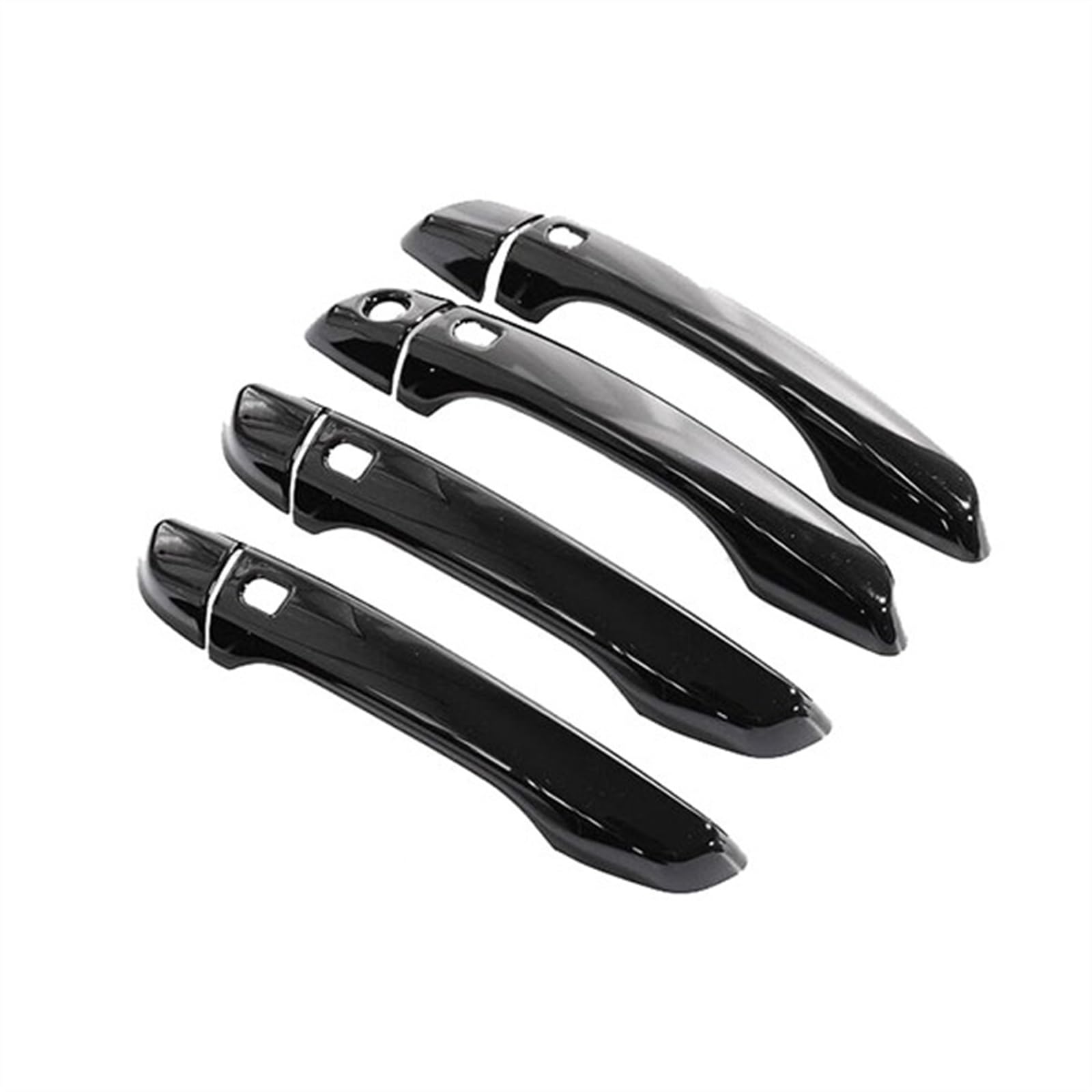 SBBLINWU Außen Türgriff Türöffner Kompatibel Mit Citroen Für C4 Für Cactus 2014 2015 2016 2017 2018 2019 2020 2021 2022 2023 Auto-Außentürgriff-Abdeckungsaufkleber(4Handle 4 Buttons) von SBBLINWU