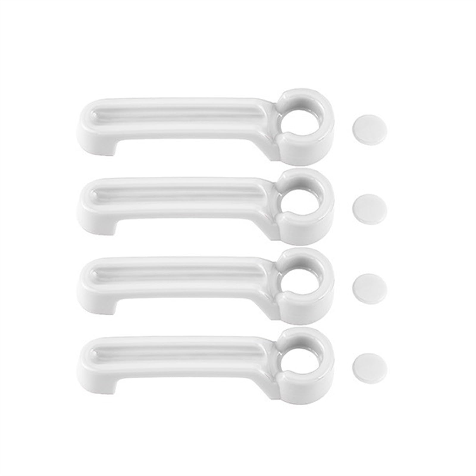 SBBLINWU Außen Türgriff Türöffner Kompatibel Mit Dodge Für Nitro 2007 2008 2009 2010 2011 2012 Auto-Außentürgriffabdeckung Styling Außenteile Zubehör Aufkleber(White) von SBBLINWU