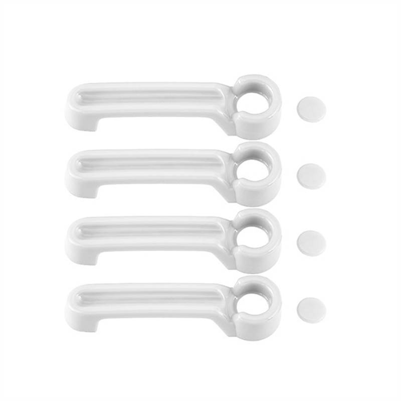 SBBLINWU Außen Türgriff Türöffner Kompatibel Mit Dodge Für Nitro 2007 2008 2009 2010 2011 2012 Auto-Außentürgriffabdeckung Styling Außenteile Zubehör Aufkleber(White) von SBBLINWU