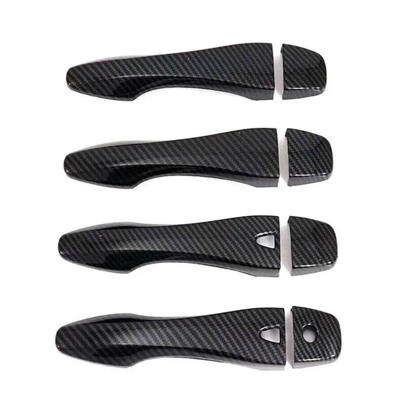 SBBLINWU Außen Türgriff Türöffner Kompatibel Mit Nissan Für Altima 2013 2014 2015 2016 2017 2018 Auto-Außentürgriffabdeckung Türgriff-Dekorplatte Außenschale(Carbon Fiber) von SBBLINWU