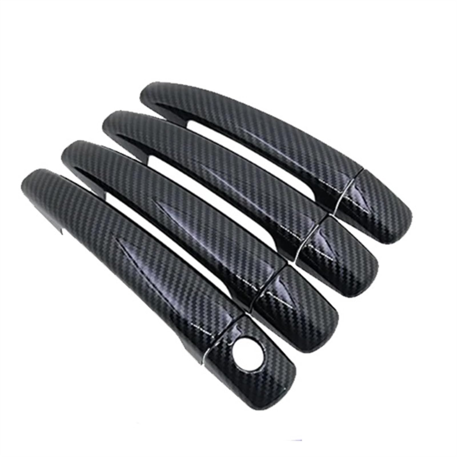 SBBLINWU Außen Türgriff Türöffner Kompatibel Mit Peugeot 3008 Für MK1 T84 2010 2011 2012 2013 2014 2015 2016 Auto-Außentürgriffabdeckung Dekorative Platte Außenschale(4Handle 1 Keyhole) von SBBLINWU