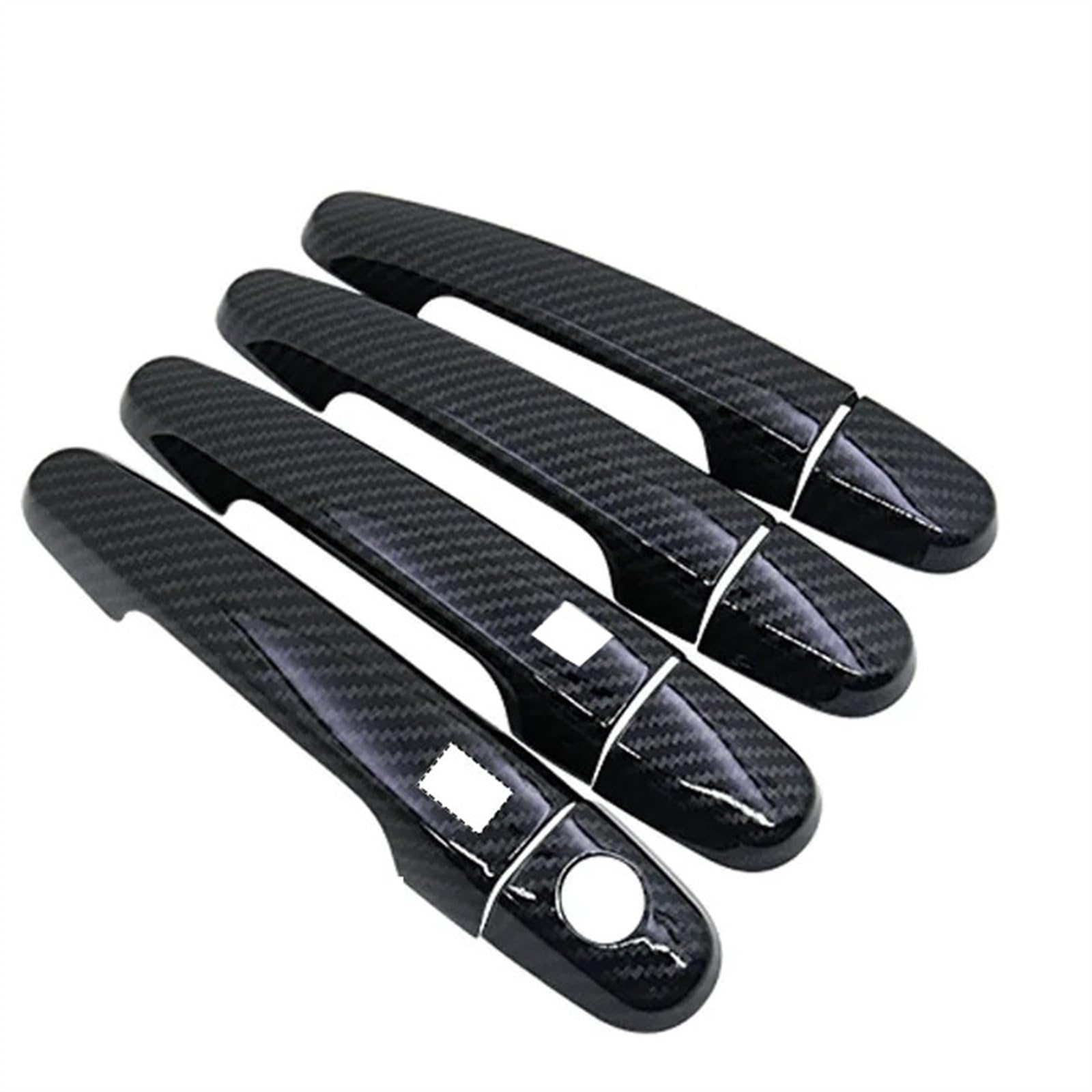 SBBLINWU Außen Türgriff Türöffner Kompatibel Mit Toyota Für Belta Für Vios Limo 2005 2006 2007 2008 2009 2010 2011 2012 Auto-Außentürgriffabdeckung Styling-Teile(Black,2 Smart Button) von SBBLINWU