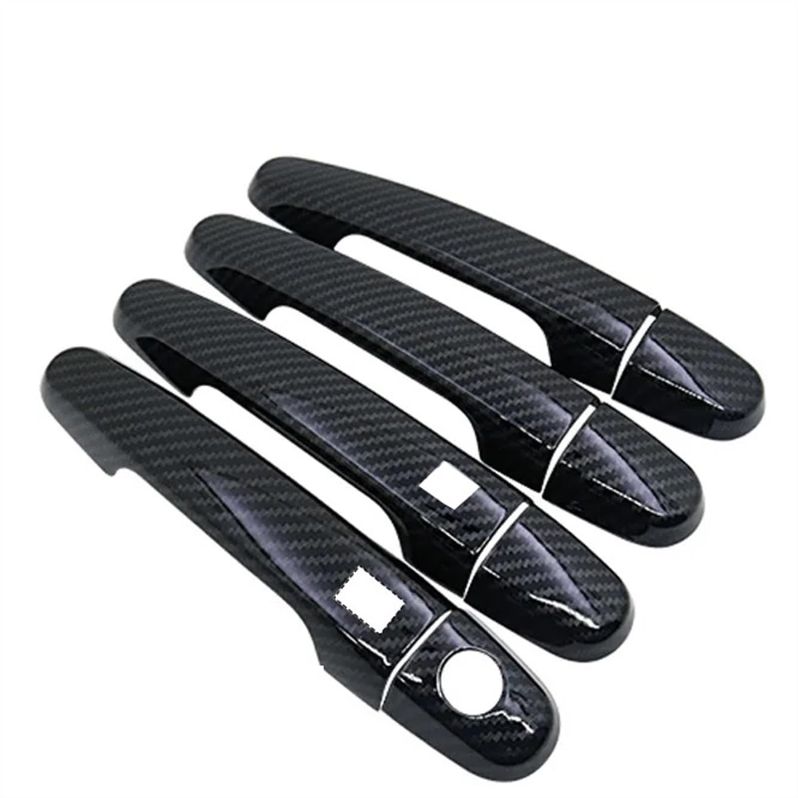 SBBLINWU Außen Türgriff Türöffner Kompatibel Mit Toyota Für Belta Für Vios Limo 4 2005 2006 2007 2008 2009 2010 2011 2012 Auto-Außentürgriffabdeckung Dekorativ(Black,2 Smart Button) von SBBLINWU