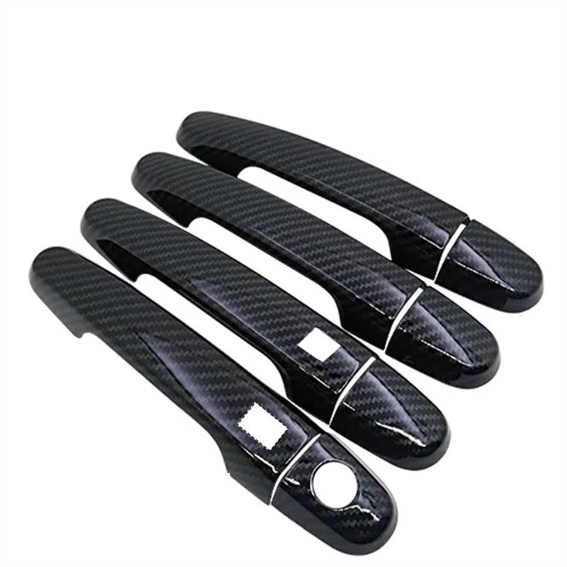 SBBLINWU Außen Türgriff Türöffner Kompatibel Mit Toyota Für Belta Für Vios Limo 4 2005 2006 2007 2008 2009 2010 2011 2012 Auto-Außentürgriffabdeckung Dekorativ(Black,2 Smart Button) von SBBLINWU