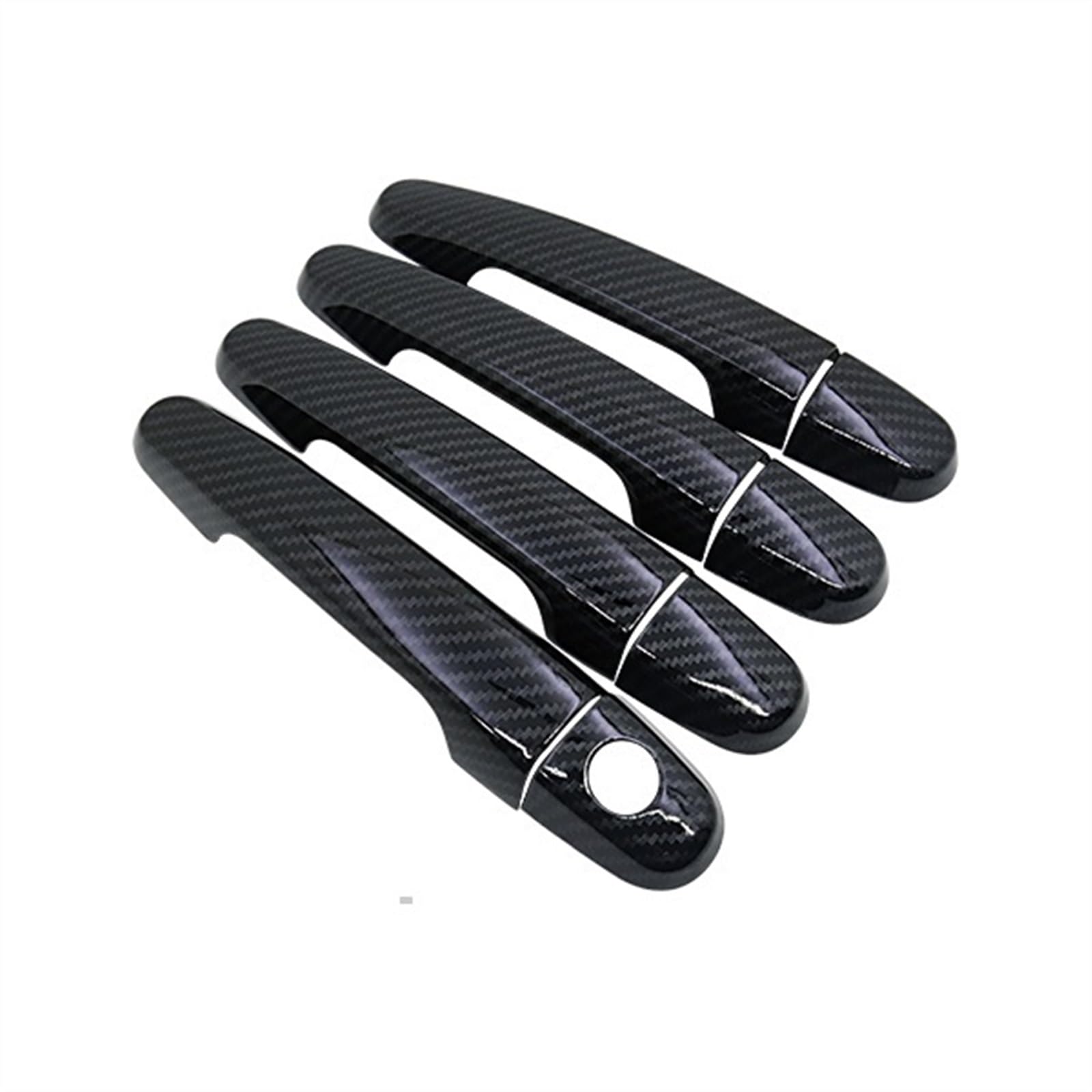 SBBLINWU Außen Türgriff Türöffner Kompatibel Mit Toyota Für Caldina 2003 2004 2005 2006 2007 Auto-Außentürgriff-Außenabdeckung Autozubehör-Aufkleber-Trimm-Set(Handle 1 Keyhole) von SBBLINWU
