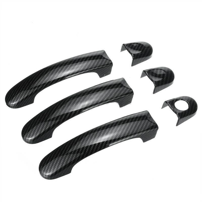 SBBLINWU Außen Türgriff Türöffner Kompatibel Mit VW Für Caddy Vans 2004 2005 2006 2007 2008 2009 2010 2011 2012 2013 2014 2015 Auto-Außentürgriffabdeckung Dekorativ von SBBLINWU