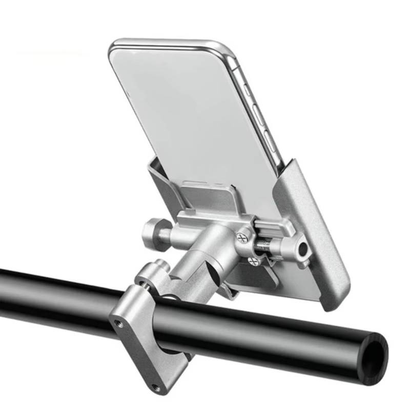 SBBLINWU Lenker Holder Für K1200R Für K1200 Für K1200 R 1200 Motorrad Navigation Lenker Handy Halter Halterung GPS Ständer Halterung Zubehör(Silver,Handlebar) von SBBLINWU