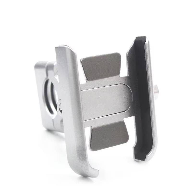 SBBLINWU Lenker Holder Kompatibel Mit NIU Für N1 N1S M1 U1 M+ NGT Motorrad Lenker Handyhalter GPS Standplatten Unterstützung Verstellbar Universell(Silver,Handlebar) von SBBLINWU