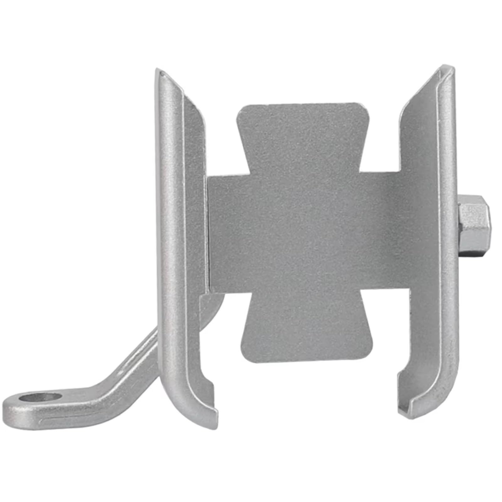 SBBLINWU Lenker Holder Kompatibel Mit Yamaha Für SR500 1978–1991 Für SR500 1990 1989 1988 1987 Motorrad CNC Handy GPS Navigation Lenkerhalterung(Silver,Mirror Holder) von SBBLINWU