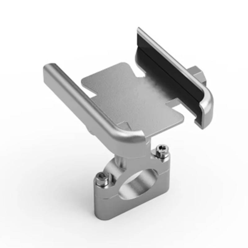 SBBLINWU Lenker Holder Kompatibel Mit Zontes 310 T2 M310 Für G1 125 U1 U 155 ZT 125 310R 310X T310 Motorrad Lenker Handyhalter GPS Ständerhalterung(Silver,Handlebar) von SBBLINWU