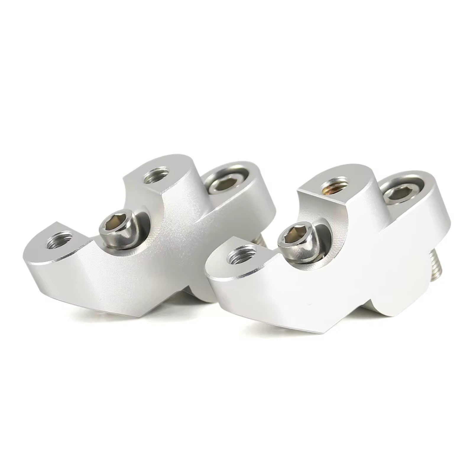 SBBLINWU Motorrad Lenkererhöhungs Für NC700X Für NC750X Für NC700S Motorrad Riser Lenker Klemme Bar Montieren Lenkrad Steigleitungen Bewegen Lift Clip Adapter Zubehör(Silver) von SBBLINWU
