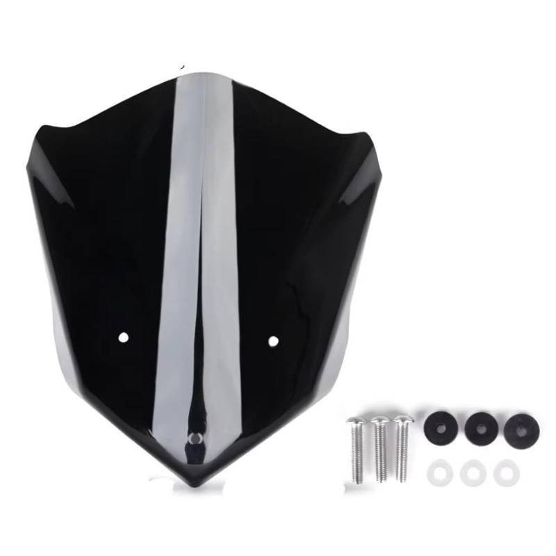 SBBLINWU Motorrad Windschild Spoiler Für F800R 2015 2016 2017 2018 2019 2020 Windschutzscheibe Windschutz Motorrad Windabweiser Bildschirm Gugel(Black) von SBBLINWU