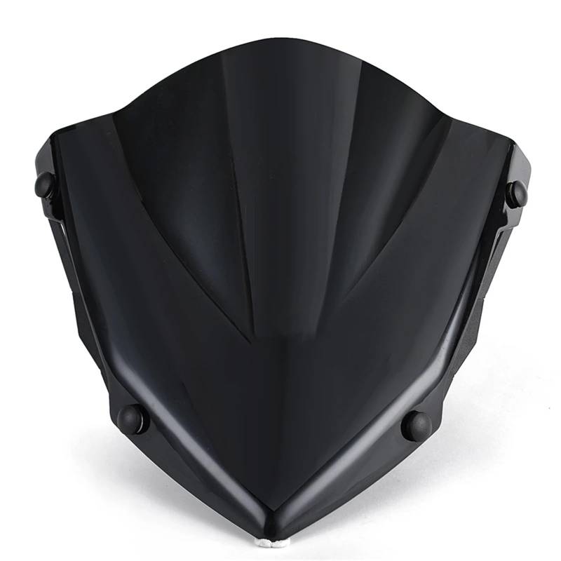 SBBLINWU Motorrad Windschild Spoiler Für MT03 Für MT25 2020 2021 2022 2023 Motorrad Frontscheibe Windschutz Windabweiser Halterung Vorne Verkleidung Bildschirm Gugel(Black) von SBBLINWU