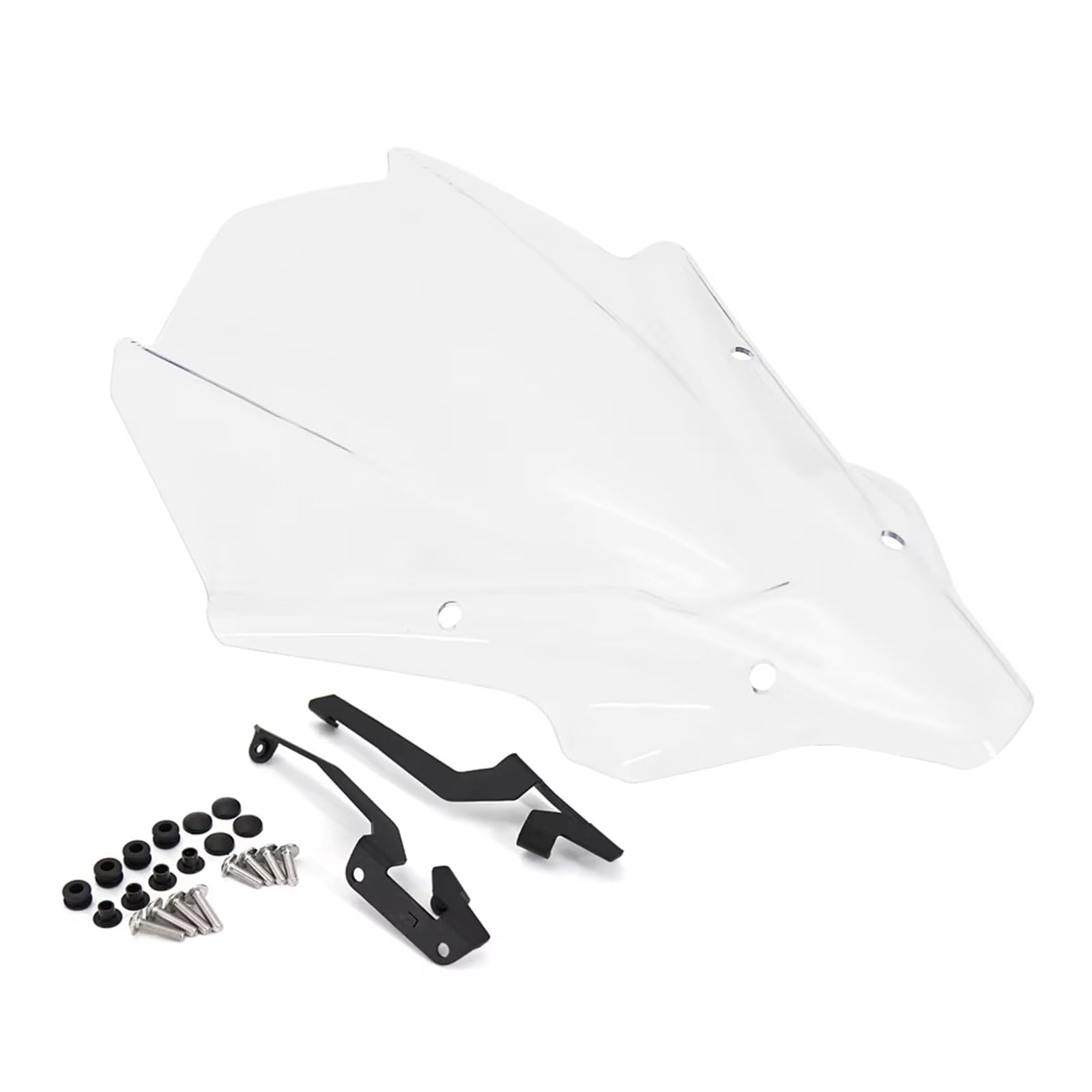 SBBLINWU Motorrad Windschild Spoiler Für MT07 2021 Motorrad Windschutz Windschutz Verkleidung Deflektor Abdeckung Windabweiser Visier Front Verkleidung Bildschirm Gugel Zubehör(Transparent) von SBBLINWU