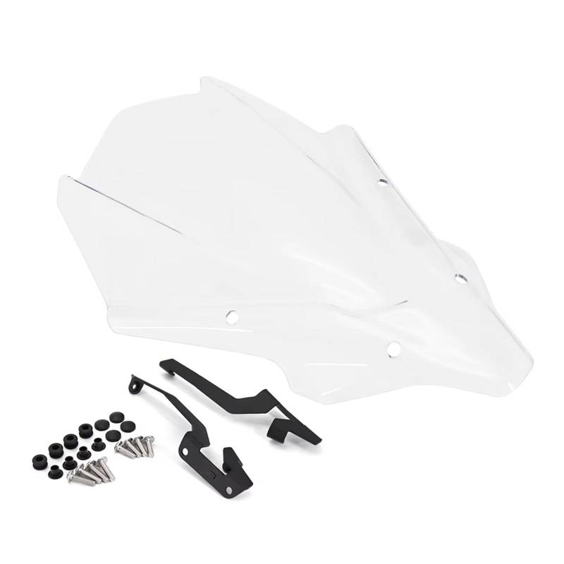 SBBLINWU Motorrad Windschild Spoiler Für MT07 2021 Motorrad Windschutz Windschutz Verkleidung Deflektor Abdeckung Windabweiser Visier Front Verkleidung Bildschirm Gugel Zubehör(Transparent) von SBBLINWU