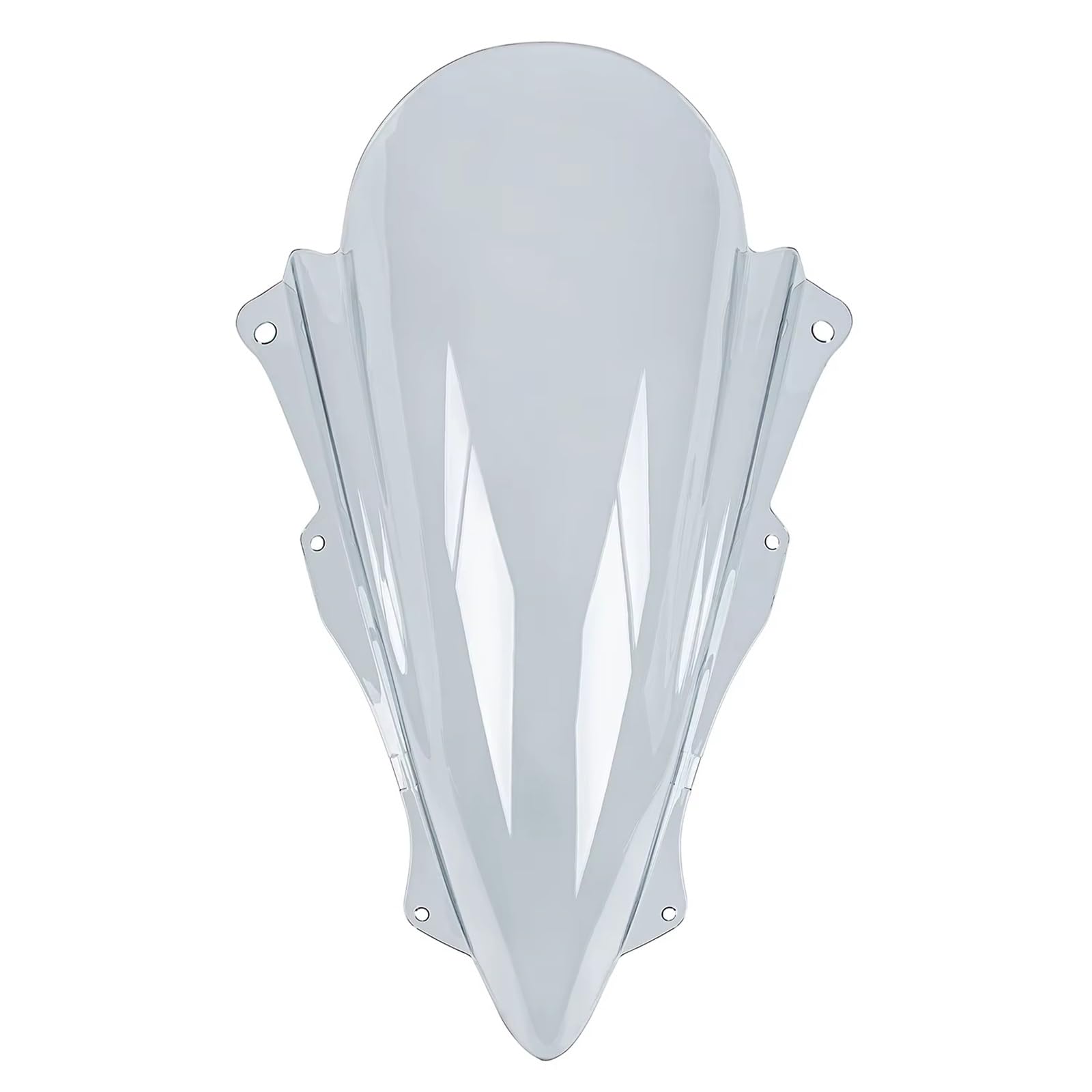 SBBLINWU Motorrad Windschild Spoiler Für Ninja Für ZX4RR 2023 2024 Motorrad Windschutzscheibe Windschutz Windabweiser Zubehör Front Verkleidung(Light Smoke) von SBBLINWU