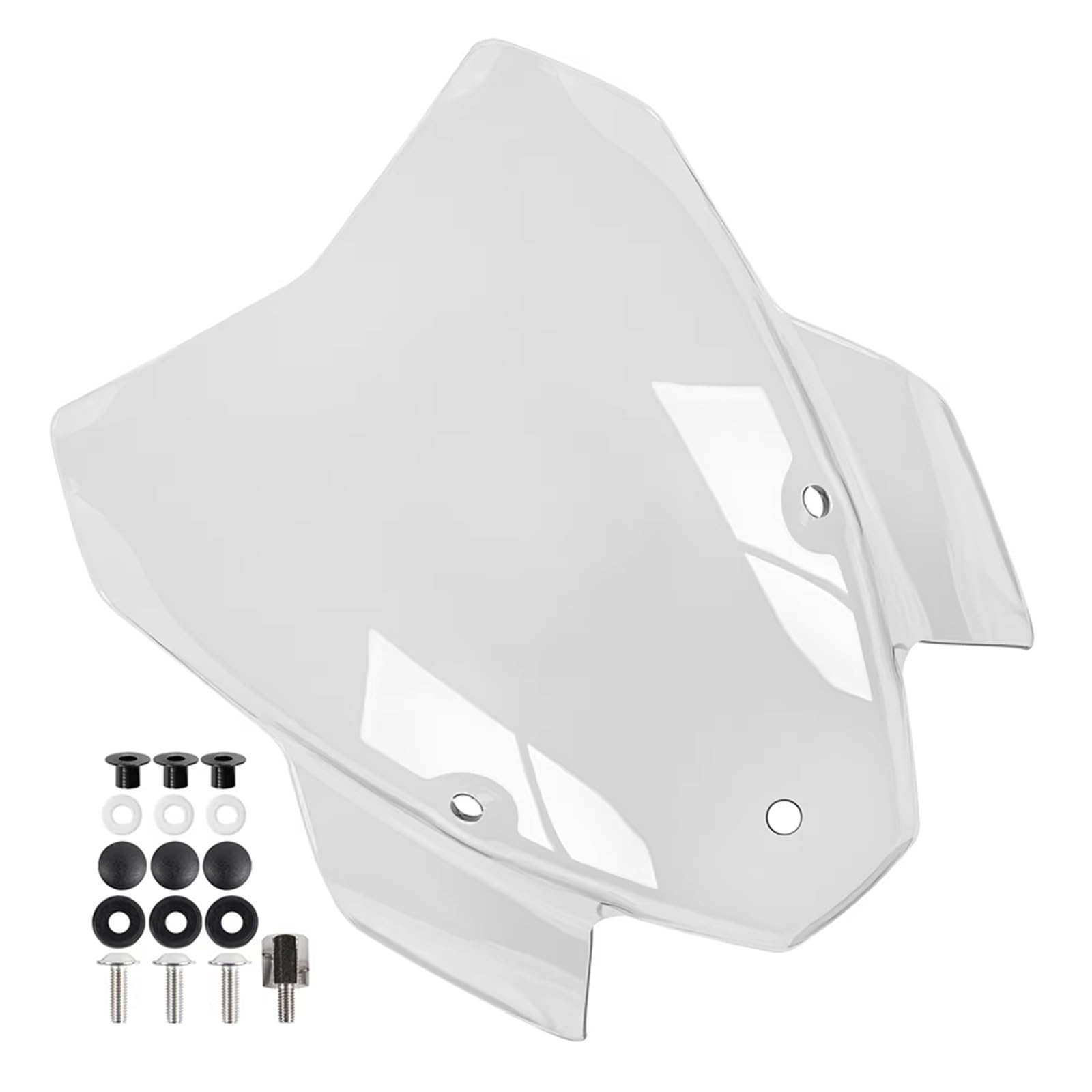 SBBLINWU Motorrad Windschild Spoiler Für S1000R 2021 2022 2023 Motorrad Frontscheibe Wind Windschutzscheibe Windschutz Air Deflektor Zubehör Front Verkleidung Bildschirm Gugel(Clear) von SBBLINWU