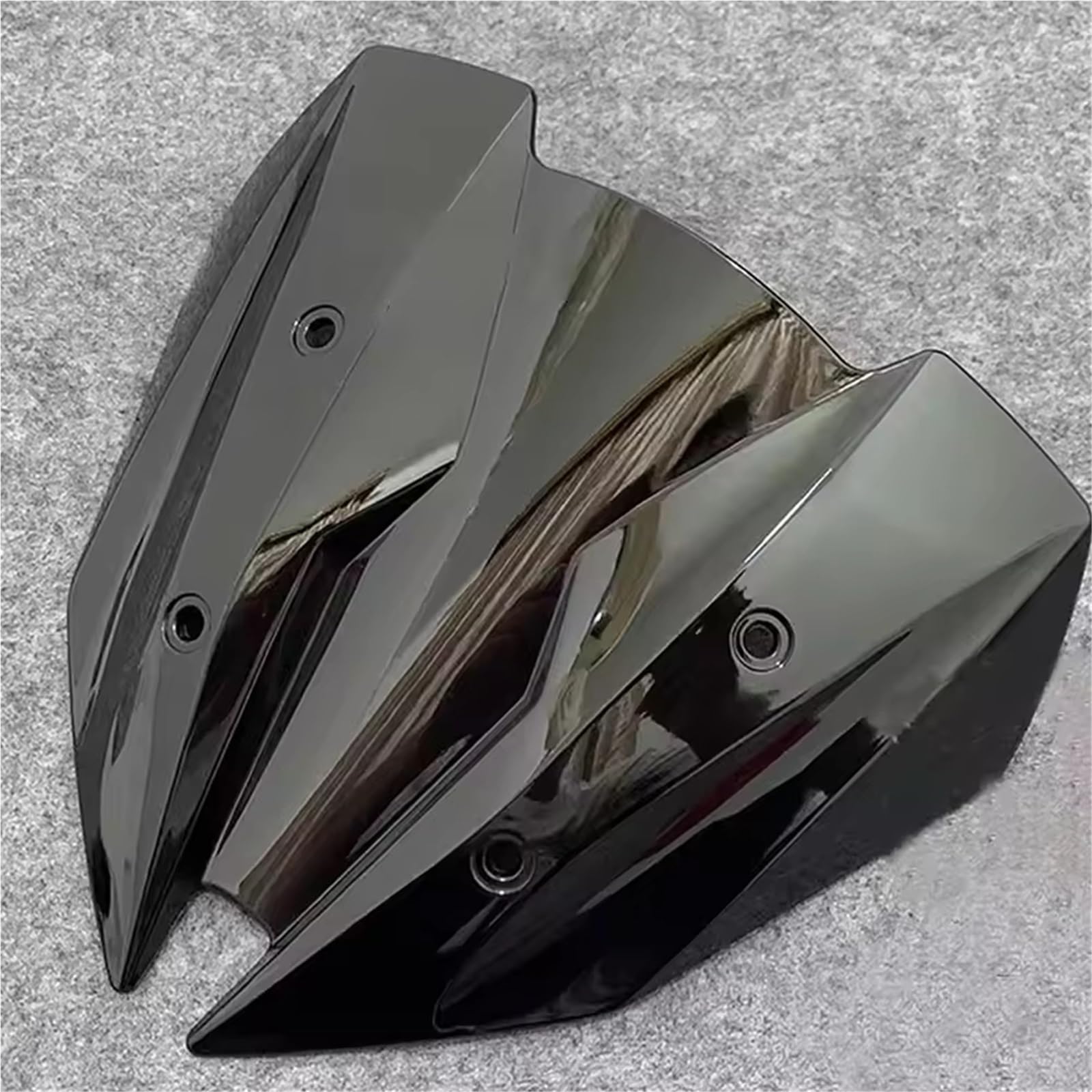 SBBLINWU Motorrad Windschild Spoiler Für Z300 Für Z250 2013 2014 2015 2016 2017 Windschutzscheibe Windabweiser Bildschirm Double Bubble Windschutzscheibe Frontverkleidung Zubehör(Black) von SBBLINWU
