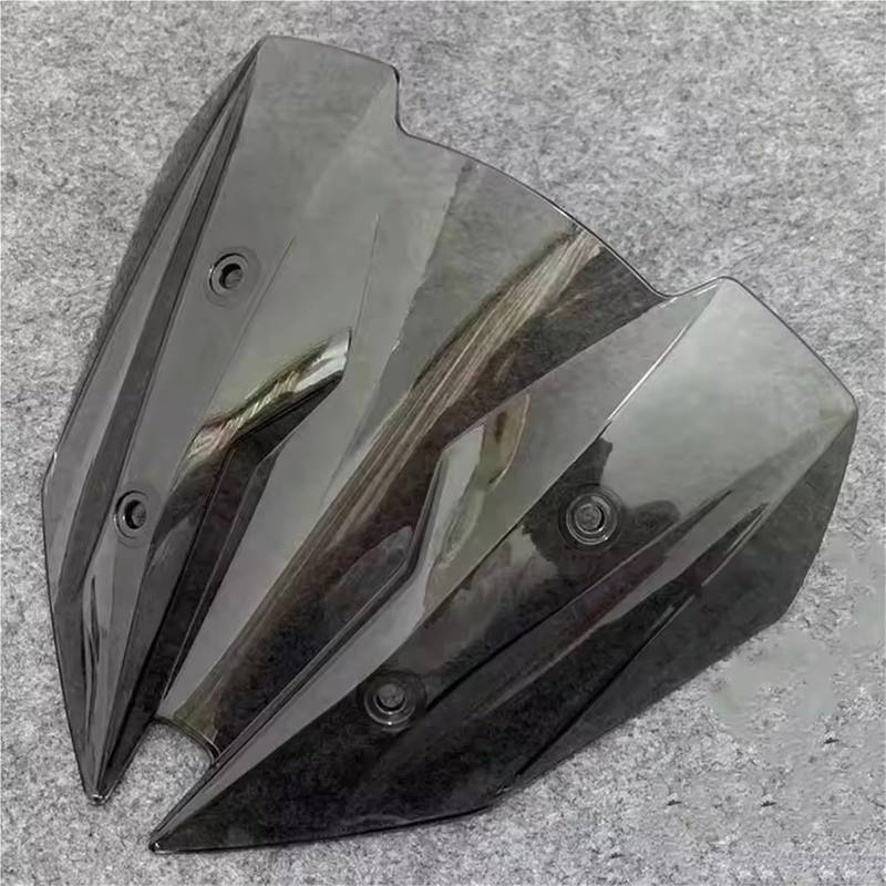 SBBLINWU Motorrad Windschild Spoiler Für Z300 Für Z250 2013 2014 2015 2016 2017 Windschutzscheibe Windabweiser Bildschirm Double Bubble Windschutzscheibe Frontverkleidung Zubehör(Gray) von SBBLINWU