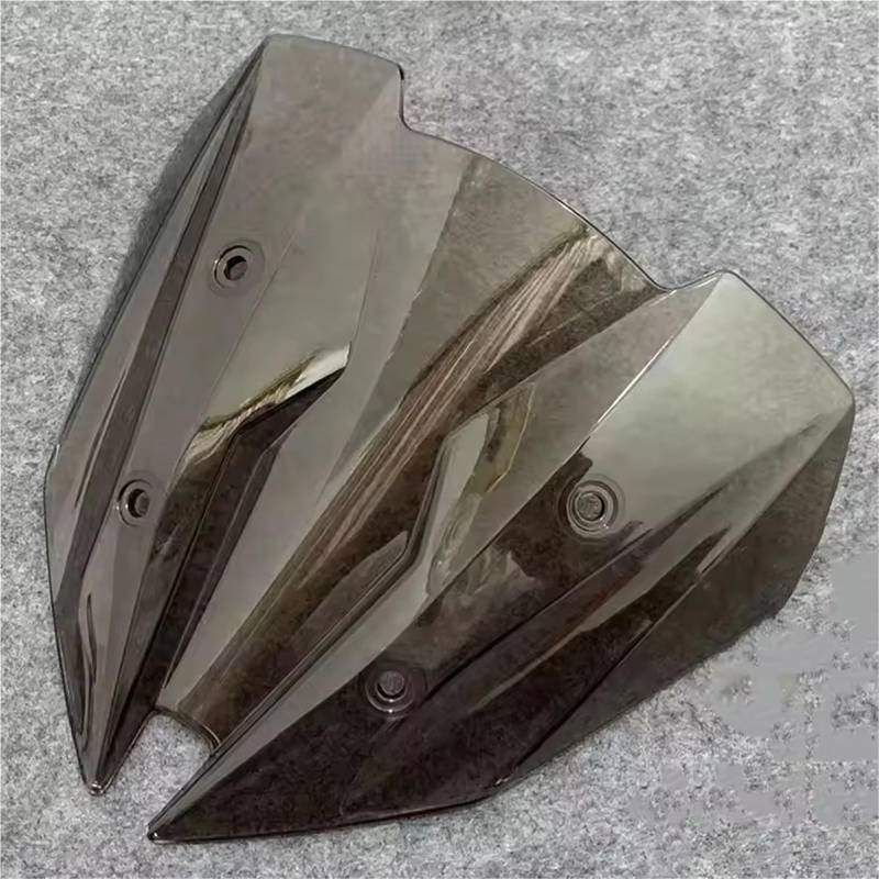 SBBLINWU Motorrad Windschild Spoiler Für Z300 Für Z250 2013 2014 2015 2016 2017 Windschutzscheibe Windabweiser Bildschirm Double Bubble Windschutzscheibe Frontverkleidung Zubehör(Smoke) von SBBLINWU