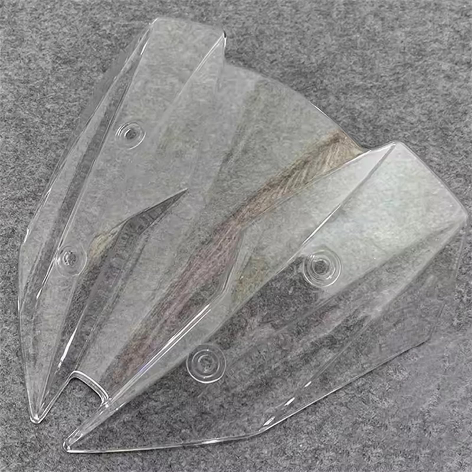 SBBLINWU Motorrad Windschild Spoiler Für Z300 Für Z250 2013 2014 2015 2016 2017 Windschutzscheibe Windabweiser Bildschirm Double Bubble Windschutzscheibe Frontverkleidung Zubehör(Transparent) von SBBLINWU