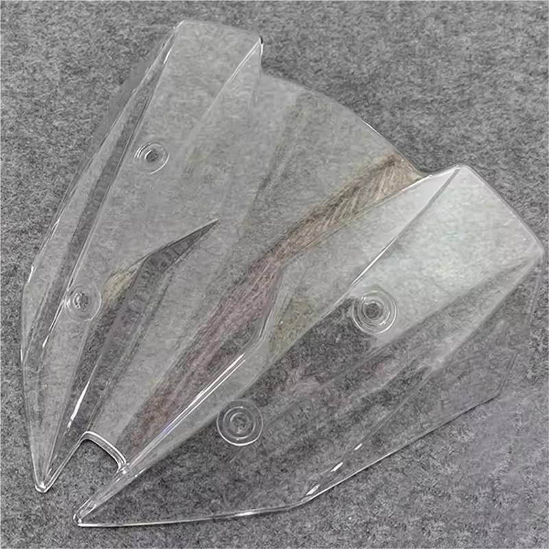 SBBLINWU Motorrad Windschild Spoiler Für Z300 Für Z250 2013 2014 2015 2016 2017 Windschutzscheibe Windabweiser Bildschirm Double Bubble Windschutzscheibe Frontverkleidung Zubehör(Transparent) von SBBLINWU