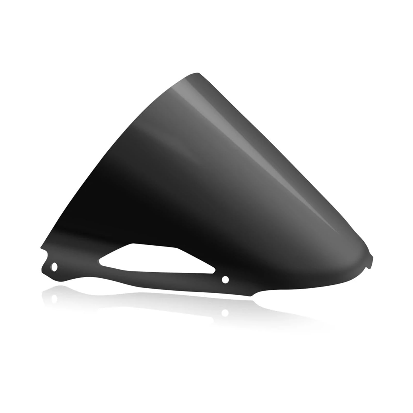 SBBLINWU Motorrad Windschild Spoiler Für ZX6R 2024 Motorrad Höhenerhöhung WRS Windschutzscheibenführung Glas Windschutzscheibe Sonnenblende Zubehör Schutzabdeckung Windschutz(Black) von SBBLINWU