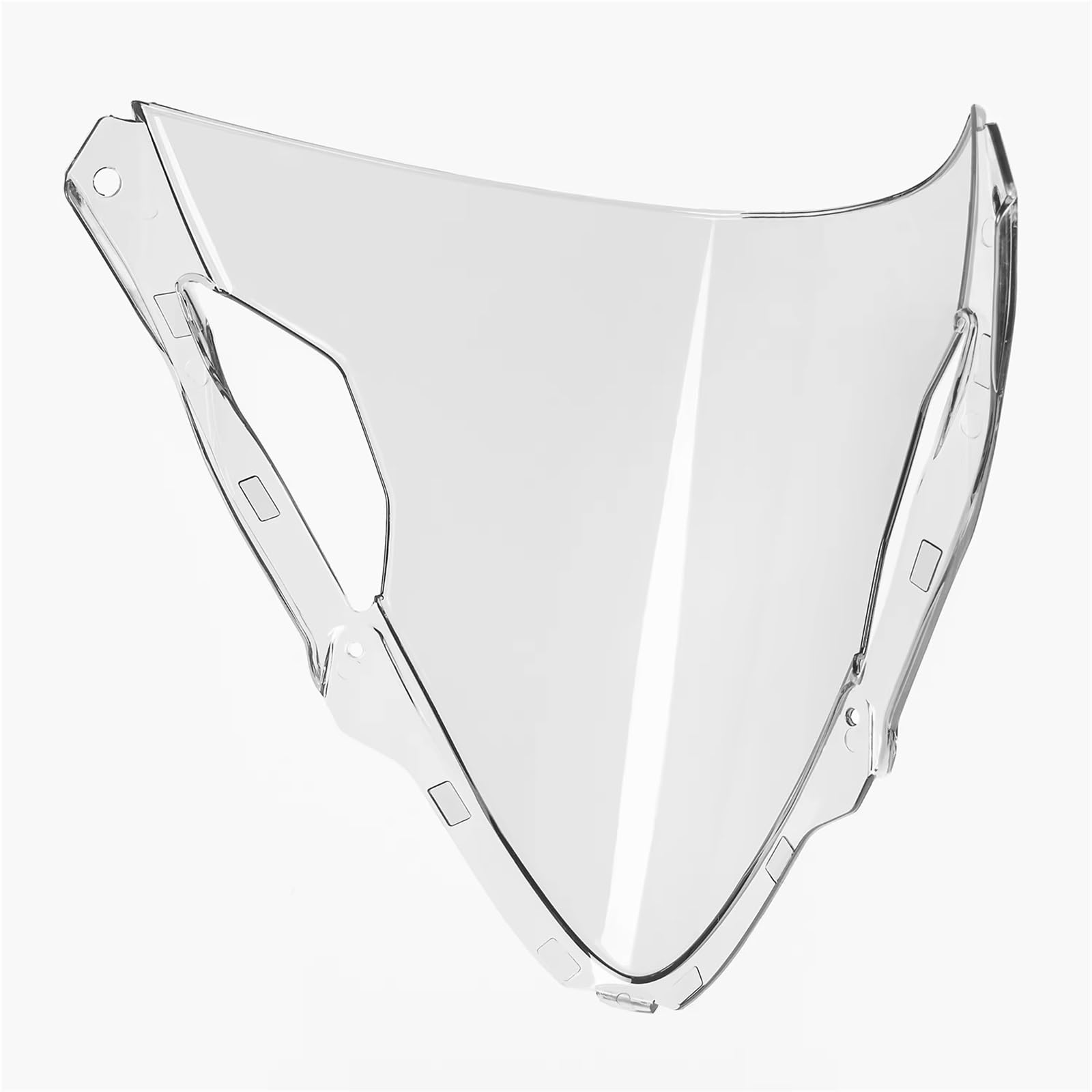SBBLINWU Motorrad Windschild Spoiler Für ZX6R 2024 Windschutz Windschutz Fliegengitter Motorrad Windabweiser Moto Zubehör Front Verkleidung Bildschirm Gugel Zubehör(Clear) von SBBLINWU