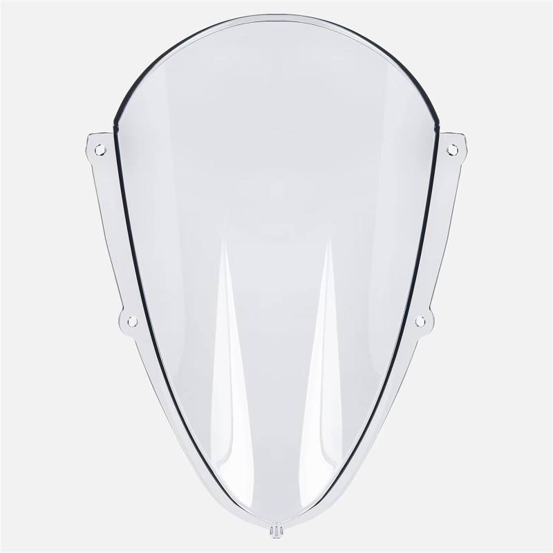 SBBLINWU Motorrad Windschild Spoiler Kompatibel Mit Aprilia Für RSV4 2021 2022 2023 2024 Motorrad Double Bubble Frontscheibe Windschutzscheibe Windabweiser Zubehör(Light Smoke) von SBBLINWU