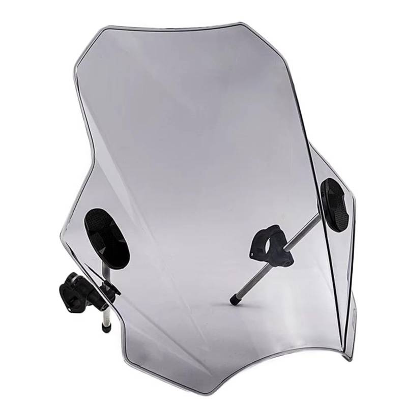 SBBLINWU Motorrad Windschild Spoiler Kompatibel Mit Cross Für Cub 110 Für CC110 Für Cc110 2013 2014 2015 2016 2017 2018 2019 2020 2021 2022 Motorrad-Windschutzscheiben-Abdeckungsabweiser(Gray) von SBBLINWU