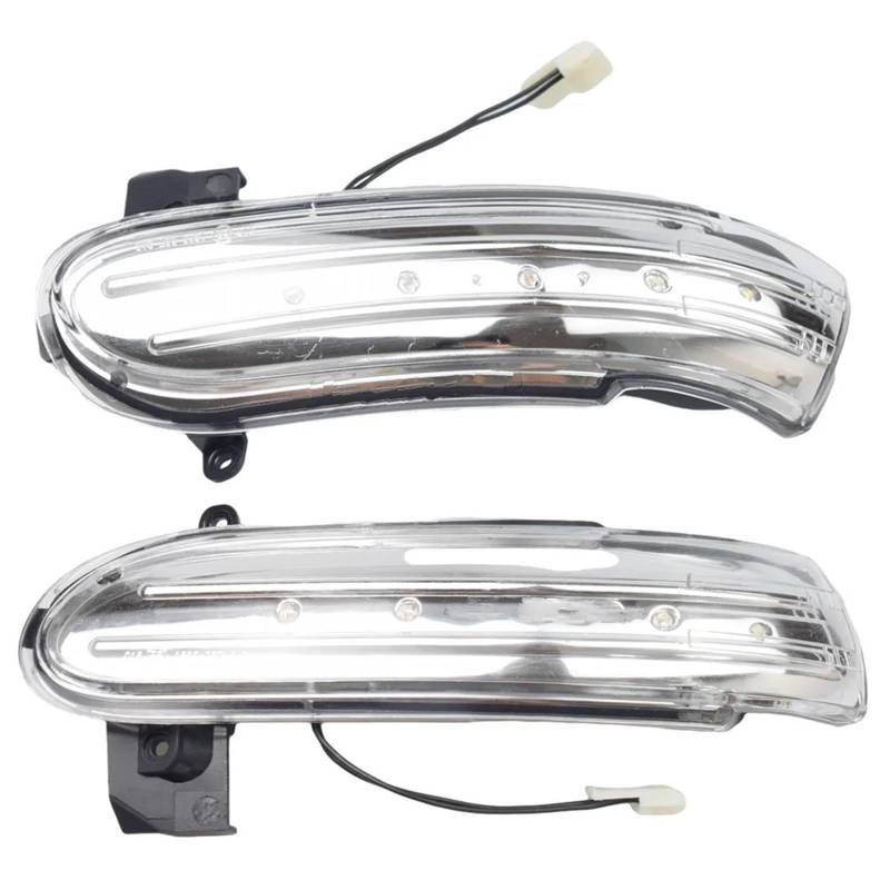SBBLINWU Spiegelblink Blinkerlampe Kompatibel Mit Benz Für SLK-Klasse R171 W171 2004 2005 2006 2007 2008 Dynamische Blinkerleuchte Rückspiegel Sequentielle Blinkerlampe(White) von SBBLINWU