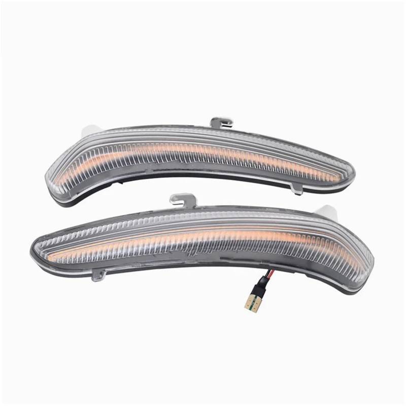 SBBLINWU Spiegelblink Blinkerlampe Kompatibel Mit Citroen C3 2016- C3 III 2017 2018 2019 2020 2021 C4 Für Cactus 2018 2019 2020 2021 Dynamische Seitenspiegel-Blinker-Anzeigelampen(Crystal) von SBBLINWU
