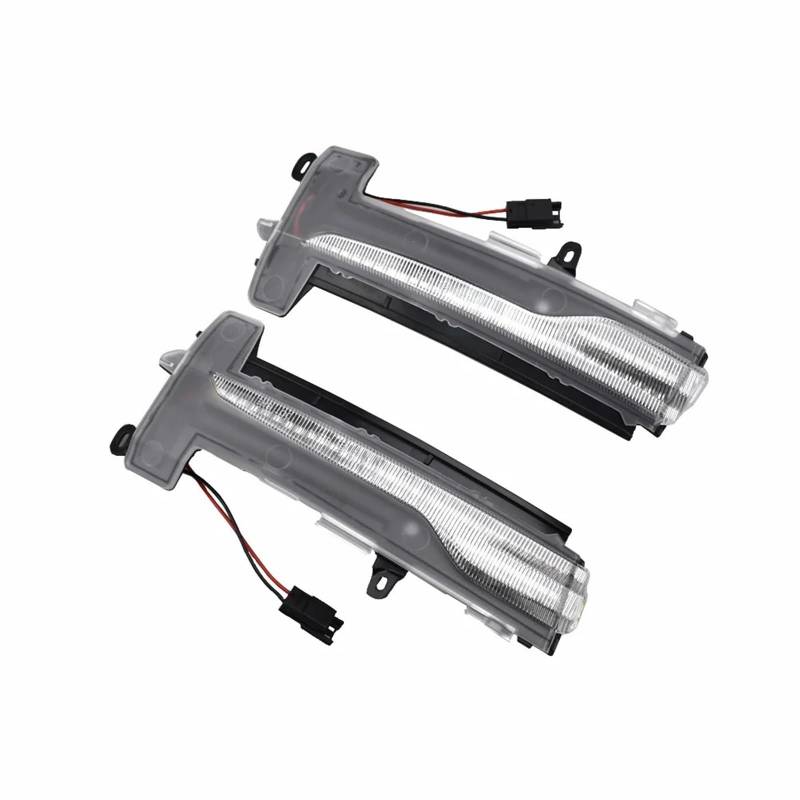 SBBLINWU Spiegelblink Blinkerlampe Kompatibel Mit Volvo Für XC60 2014 2015 2016 2017 2X Dynamische Seitenspiegel-Sequentialanzeige Blinker Blinkerlicht 31371878 31371879(Crystal) von SBBLINWU