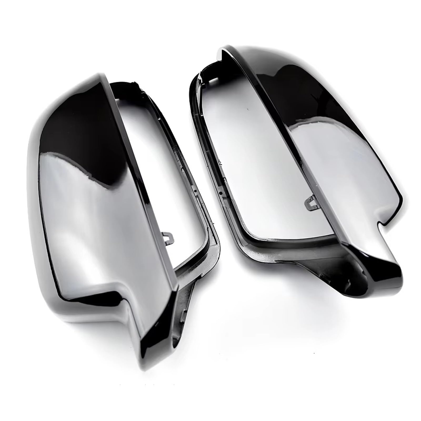 SBBLINWU piegelkappen Kompatibel Mit Für A3 8P B8.5 2010–2013 Für RS4 2013–2014 Für RS5 2011–2016 Glänzend Schwarz Rückspiegelabdeckung Für Außenspiegel von SBBLINWU