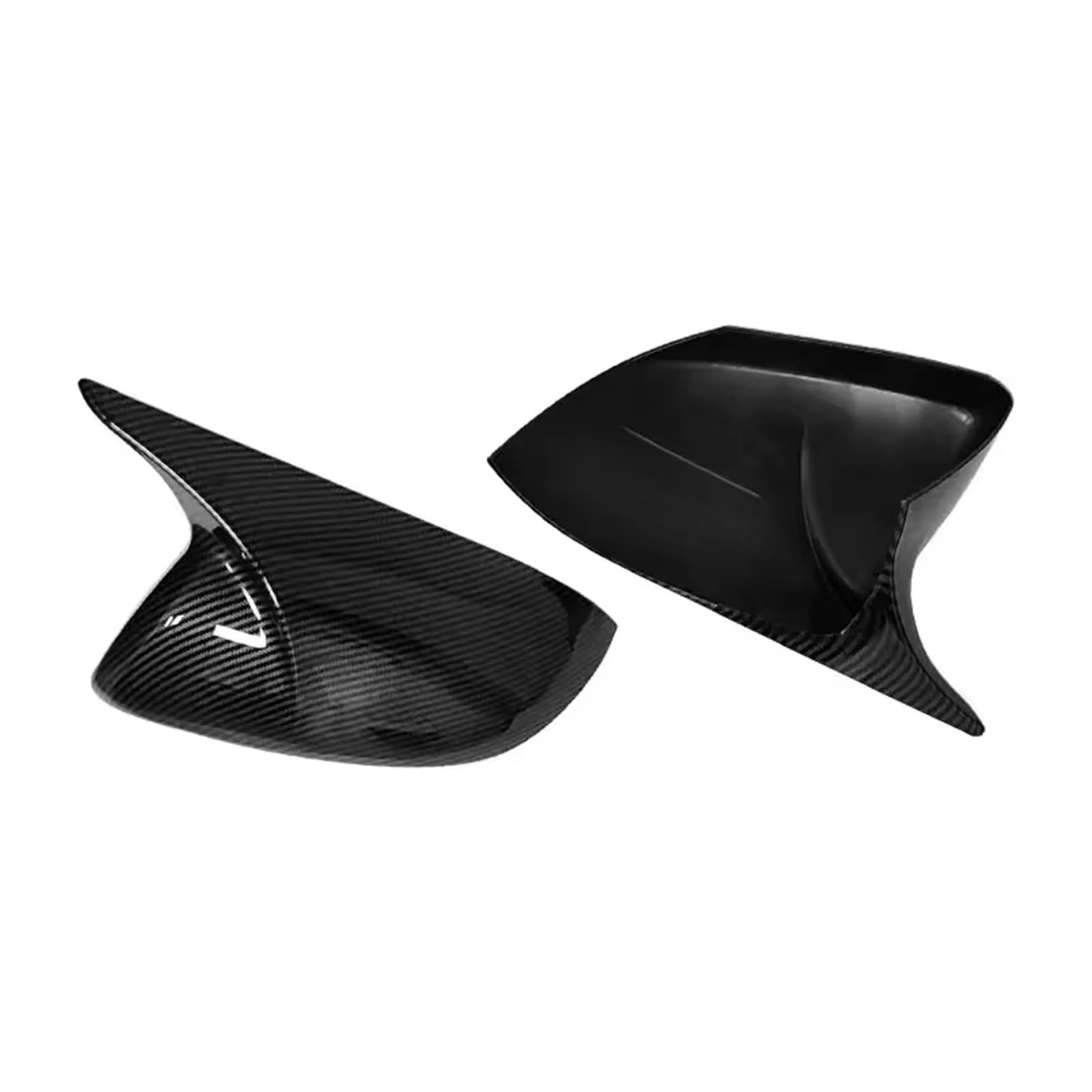 SBBLINWU piegelkappen Kompatibel Mit Mazda 3 Für Axela BL 2.0 2009 2010 2011 2012 2013 Paar Auto-Außentür-Außenspiegel-Abdeckkappe Rückspiegelschalengehäuse(Carbon Fiber Pattern) von SBBLINWU