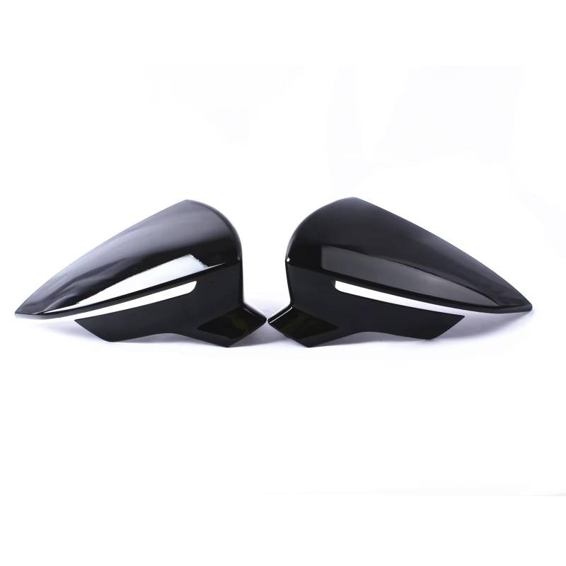SBBLINWU piegelkappen Kompatibel Mit SEAT Für Leon Für Mk3 5F ST Für FR Für C&upra 2013–2020 Glänzend Schwarz/Kohlefaser-Optik Außen-Rückspiegel-Abdeckkappe(Glossy Black) von SBBLINWU