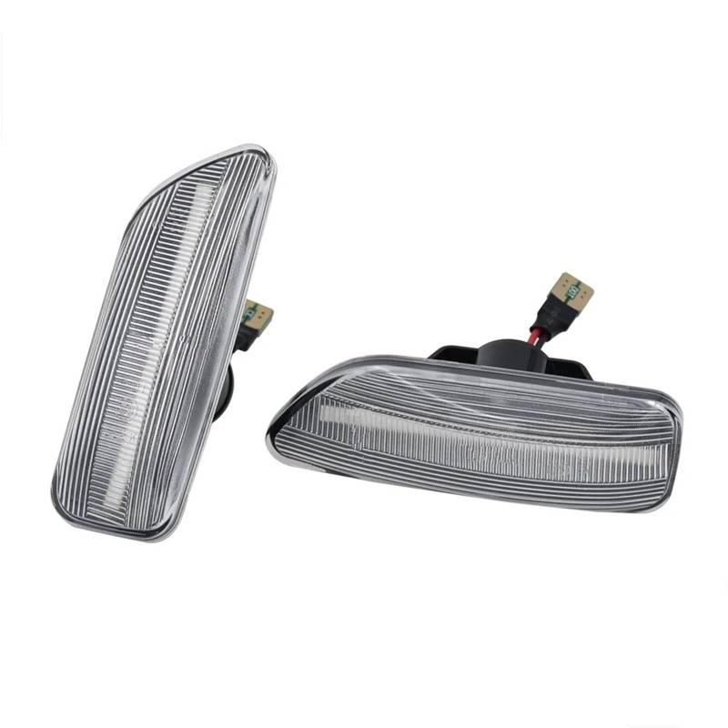 Spiegelblink Blinkerlampe Kompatibel Mit Volvo Für XC90 Für MK1 2003 2004 2005 2006-2009 2 Stück Fließender Blinker Dynamisches Seitenmarkierungslicht Seitenblinker 30722641 30722642(Crystal) von SBBLINWU