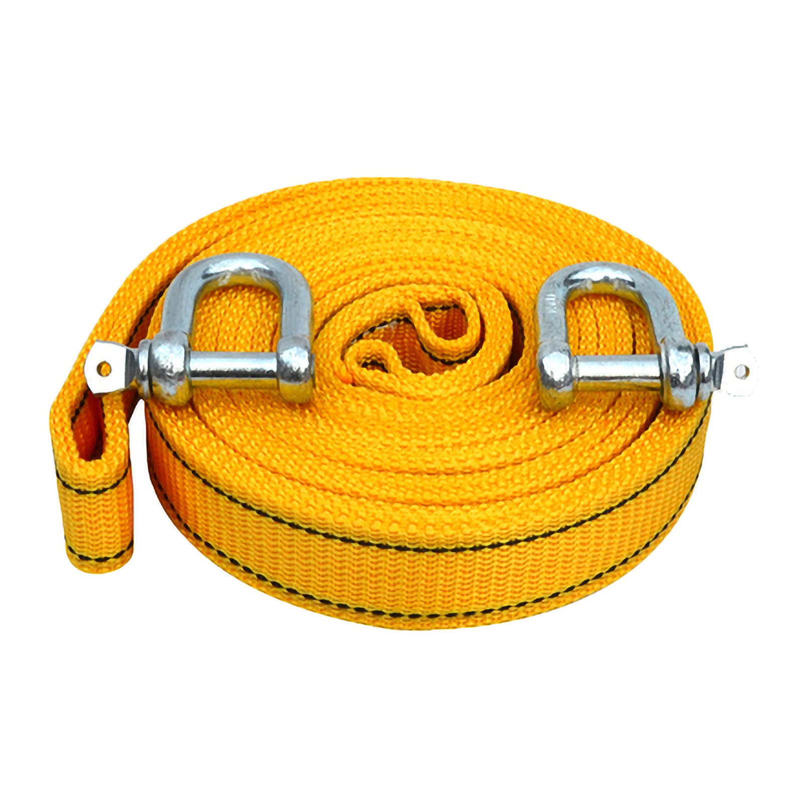 Abschlepphaken, 8 t/5 m Auto-Zugseil, schweres Abschleppseil for die Straßenrettung, mit 2 Sicherheitshaken for Auto-LKW, Offroad-Abschleppseil(U Shaped Hook) von SBJKLYRN