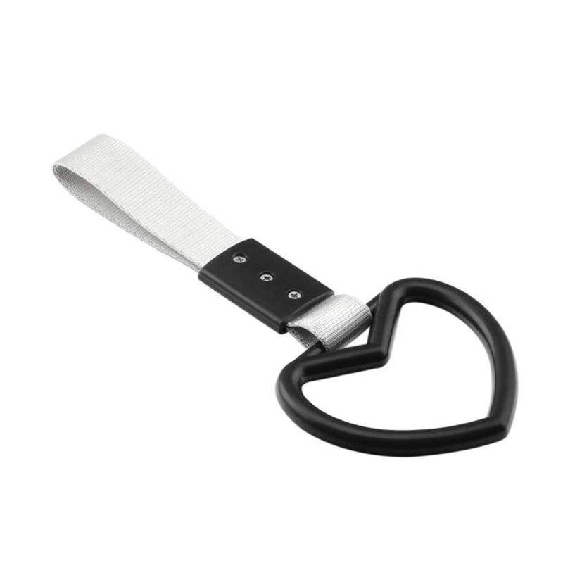 Abschlepphaken, Stil Abschleppgurt Universal Rennwagen Abschleppgurt Abschleppseile Haken Zug Bus Griff Handschlaufe Drift Charm Strap Drift Auto(Heart B) von SBJKLYRN