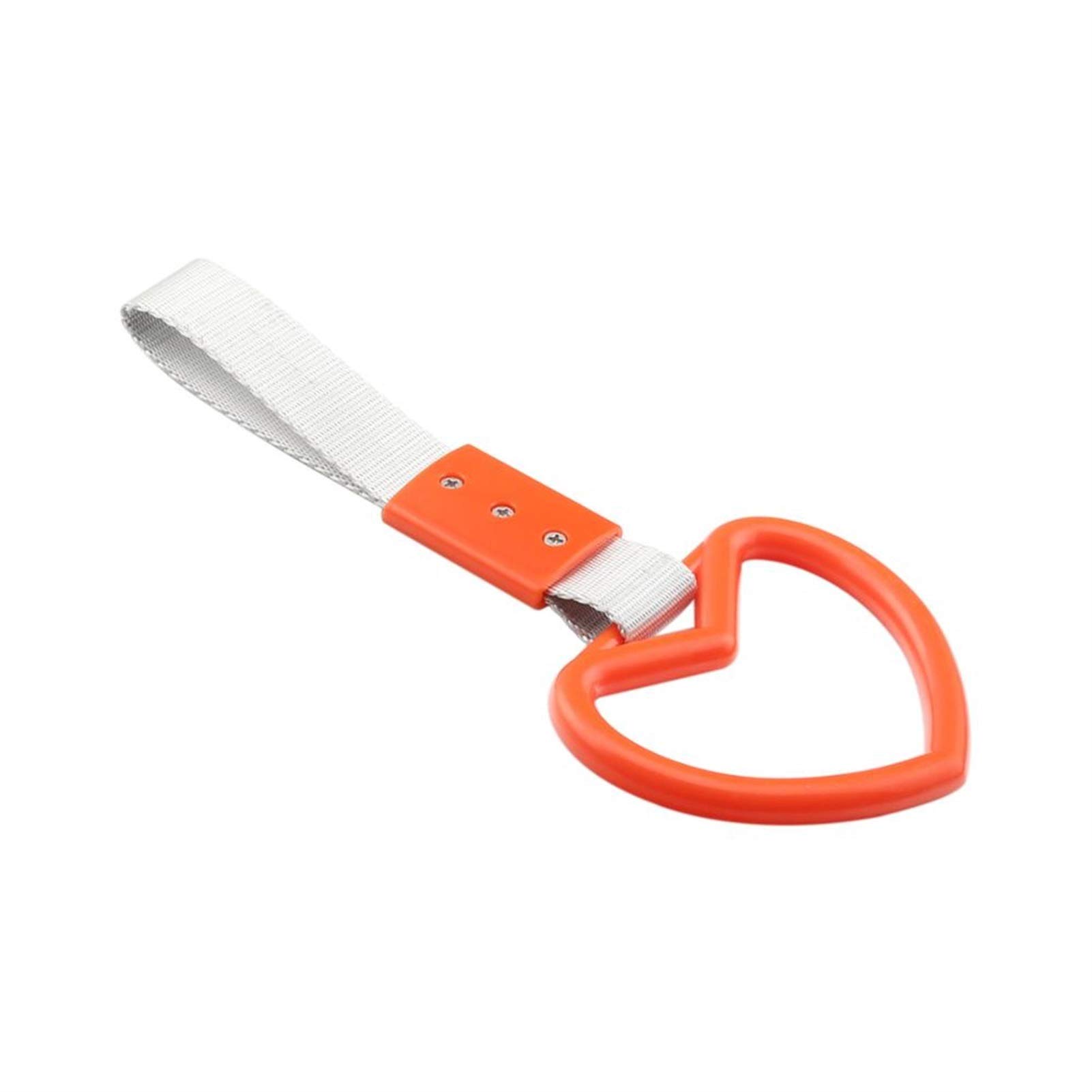 Abschlepphaken, Stil Abschleppgurt Universal Rennwagen Abschleppgurt Abschleppseile Haken Zug Bus Griff Handschlaufe Drift Charm Strap Drift Auto(Heart E) von SBJKLYRN