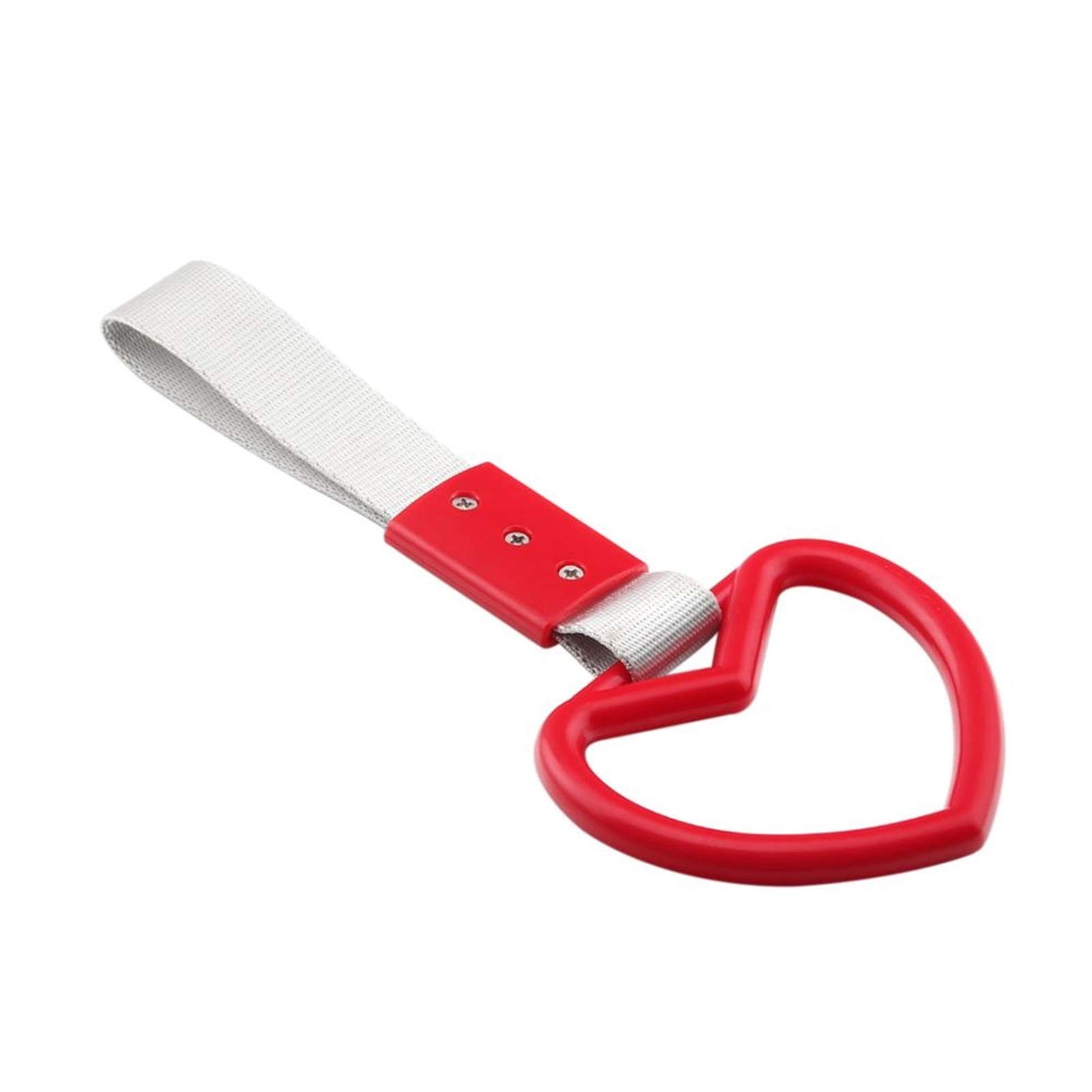 Abschlepphaken, Stil Abschleppgurt Universal Rennwagen Abschleppgurt Abschleppseile Haken Zug Bus Griff Handschlaufe Drift Charm Strap Drift Auto(Heart a) von SBJKLYRN