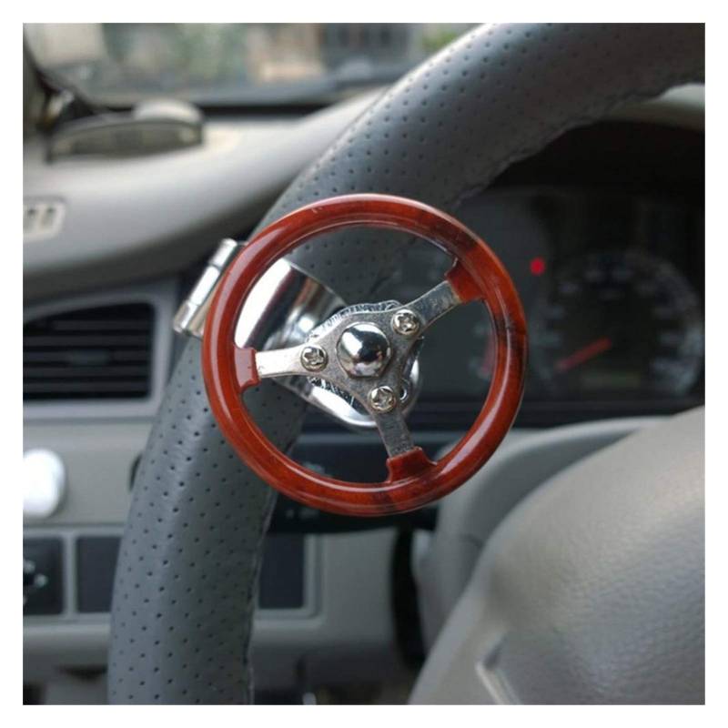 Lenkradknauf,Lenkradknauf Spinner 360 auto Lenkrad Knopf Booster Ball Anti-slip Metall Lager Power Griff Spinner Hilfs Griff Drehen Helfer Zubehör (Color : Lavender) von SBOJI